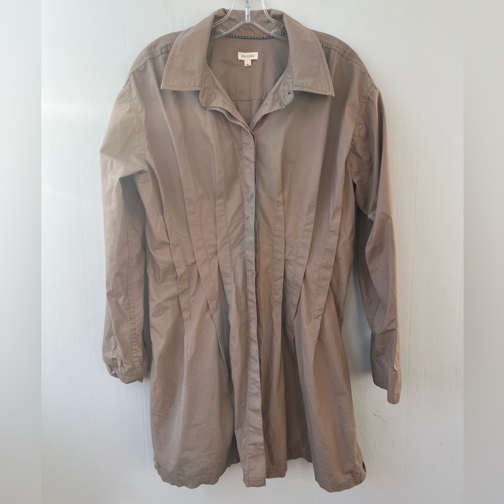 Pilcro Anthropologie Pintuck Mini Shirt Dress (Size L) - Picture 4 of 13